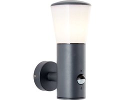 Brilliant Cliffi - Buiten wandlamp - met sensor - E27 max 1x28W - IP44 - Antraciet
