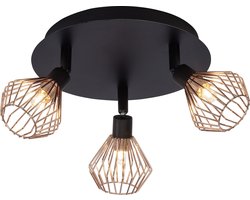 Brilliant DALMA - Plafondlamp - Koper;Zwart