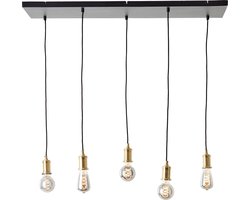 Brilliant Darcia - Hanglamp - E27 max 5x60W - Zwart