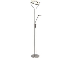 Brilliant DEMIAN - Staande leeslamp - Chroom