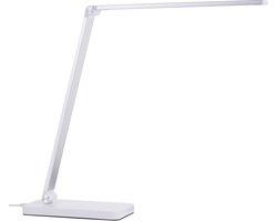 Brilliant Florence - Bureaulamp - LED 5W - 2700K-6500K - CCT - 3-Steps Dimbaar - Draadloze oplaadfunctie - USB - Wit