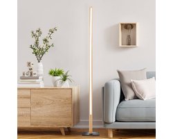 Brilliant Houten vloerlamp Arion 120cm - G99069/76