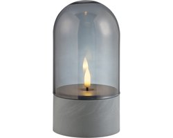 Brilliant Illusion - Buiten tafellamp - LED - 2500K - IP44 - Batterij AA - Grijs/Smoked glas
