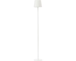 Brilliant Kaami - Buiten Vloerlamp - LED 4W - Ø 18 cm - 350 lm - 3000K - 3-steps Dimbaar - USB oplaadbaar - Geheugenfunctie - IP44 - Wit