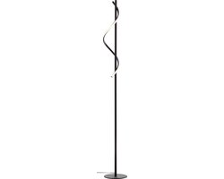 Brilliant lamp Eunice LED-vloerlamp 1,5m zwart mat metaal/kunststof zwart 16 W LED geïntegreerd