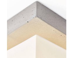 BRILLIANT lamp Monty plafondlamp 4-lichts beton / wit | 4x A60, E27, 40W, geschikt voor normale lampen (niet inbegrepen) | Schaal A ++ tot E | Gemaakt in Europa
