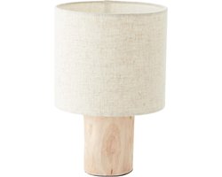 BRILLIANT lamp, Pia tafellamp naturel, 1x A60, E27, 40W, hout uit duurzame bosbouw (FSC)