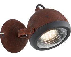 BRILLIANT lamp Rider wandspot roestkleurig | 1x PAR51, GU10, 25W, geschikt voor reflectorlampen (niet inbegrepen) | Schaal A ++ tot E | Draaibare kop