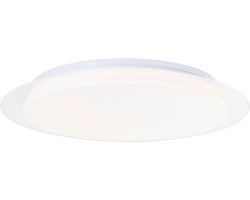 Brilliant LED-wand- en plafondlamp Vittoria G80565A05 voor hal, keuken, slaapkamer, studeerkamer, kunststof/metaal, wit - LED permanent geïntegreerd