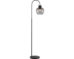 Brilliant Ligari - Vloerlamp - E27 max 1x20W - Zwart/Smoke