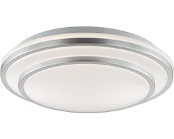 Brilliant Luciano - Plafondlamp - Ø 29.5 cm - LED 6W - 4000K - Zilver/Wit