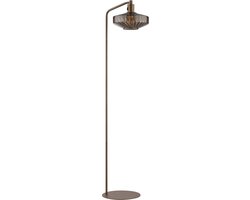 Brilliant Lyn - Vloerlamp - 1-lichts - E27 - Koffie