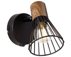 Brilliant MANAMA - Wandlamp - Zwart;Bruin