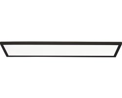 Brilliant Milton - Plafondlamp Badkamer - LED 24W - 4000K - IP44 - Zwart/Wit
