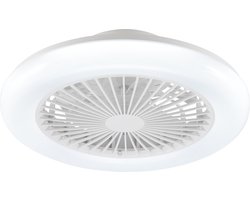 Brilliant Montero - Plafondventilator - LED 20W - CCT - 2700K-6500K - Dimbaar - Afstandsbediening - Wit