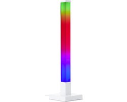 Brilliant Neele - Tafellamp - 50 cm - LED 3W - RGB - Dimbaar - Muzieksensor - Afstandsbediening - Wit