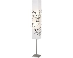 Brilliant NERVA - Vloerlamp - Chroom;Wit