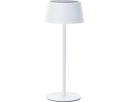 Brilliant Picco - oplaadbare Solar Tafellamp - Buiten - LED 4W 3000K - 3 Stepdim - IP44 - Wit