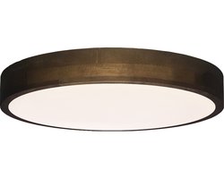 Brilliant - Plafonnier LED Slimline - Dark Wood/White - ⌀ 50cm - 60W