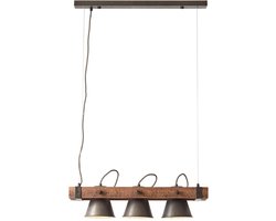 Brilliant PLOW - Hanglamp - Zwart;Bruin