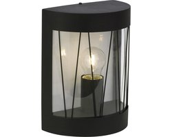Brilliant REED - Buiten wandlamp - Zwart - IP44, Fitting E27, Zwarte Wandlamp Buiten, Wandlamp Buiten, Wand lamp, Buitenlamp