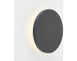 Brilliant Shadow - Wandlamp - LED 6W 3000K - Rond - Zwart