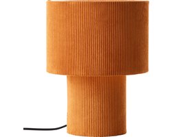 Brilliant Tony - Tafellamp - E27 max 1x25W - Ribstof - Oranje