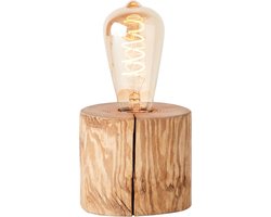 Brilliant Trabo - Tafellamp - Hoogte 10 cm - Ø 10 cm - E27 max 1x25W - Hout