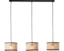 Brilliant Wiley - Hanglamp - Hout;Zwart