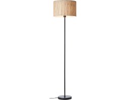 Brilliant Wimea - Vloerlamp - E27 max 1x42W - Zwart/Nature
