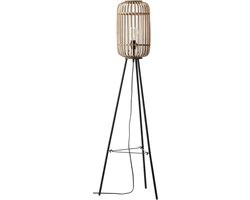 Brilliant Woodrow - Vloerlamp - E27 max 1x40W - Lichtbruin