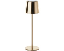 Brilliant Xaana oplaadbare Tafellamp - Binnen & Buiten - LED 4W 3000K-6000K - 3 Stepdim - IP44 - Goud