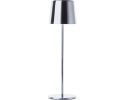 Brilliant Xaana oplaadbare Tafellamp - Binnen & Buiten - LED 4W 3000K-6000K - 3 Stepdim - IP44 - Zilver