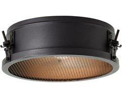 Brilliant Zois - Plafondlamp - E27 max 1x60W - Zwart