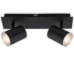Briloner BANYO - LED Spotlight - IP44 opbouwspot - 2 flames GU10 - zwenkbare spots - lampen niet inbegrepen