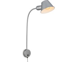 BRILONER Bedlamp wandlamp draaibare leeslamp excl. 1xE27 10W chroom slaapkamer