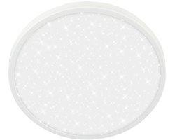 BRILONER Competo – LED Plafondlamp – neutral wit licht – met ster decor – woonkamerlamp met decoratieve rand – Ø24cm