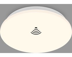 BRILONER Ekos - LED Plafondlamp - plafonniére met bewegingsmelder - 3.000K warm wit licht - Ø27cm - wit