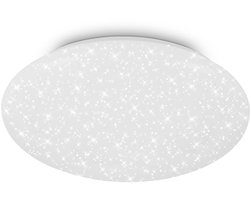 BRILONER GIT – LED Plafondlamp – sterrenhemel effect – 4.000K neutraal wit licht – wit – Ø38 cm