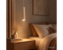 BRILONER Hang - Hanglamp oplaadbaar - bedlamp in hoogte verstelbaar - warm wit licht - dimbaar - zonder stroomaansluiting - woonkamer | slaapkamer | eetkamer