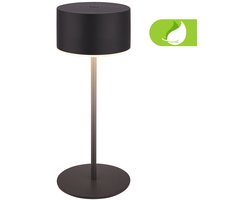 BRILONER Kira - Oplaadbare Tafellamp - dimbaar - antraciet - Ø7.5 x 19cm