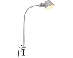 BRILONER Klemlamp Bureaulamp Bedlamp verstelbaar Flexibel 10W 1xE27 fitting incl. kabel chroom