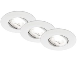 BRILONER Kulana A - Ultra efficient Inbouwspots - 3 stuk - 9cm - wit