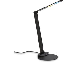 BRILONER - LED tafellamp verstelbaar draaibaar bureaulamp touch kleurtemperatuur instelbaar dimbaar 6W zwart