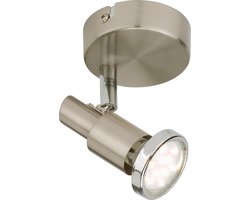 Briloner Leuchten COOL - wandlamp - plafond spot - 1 lichts - draaibaar & kantelbaar - metaal - spot incl. LED-lamp - 3 W - 10,5 x 11 x 12 cm