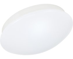 Briloner Leuchten ELARA - plafonnière Badkamer - LED - 12 W - 1.200 lm - plafondlamp - IP44 spatwaterdicht - ideaal als badkamerlamp - eenvoudige montage - aangenaam warm wit licht - Ø 30 cm - kleur: wit