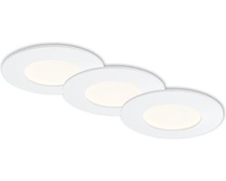 Briloner Leuchten FLAT IN - LED inbouw armatuur - 7282- 036 - set van 3 - neutraal wit 4000K - 6W - 600 lm - IP44 - 25.000 uren - Ø8.5 x 3 cm
