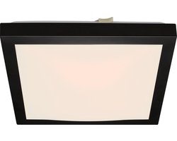 Briloner Leuchten - Led-plafondlamp, 16,5W, Backlight, 1.600 lumen, 4.000 kelvin, zwart-wit,