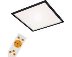 Briloner Leuchten - LED plafondlamp, dimbaar, afstandsbediening, kleurtemperatuurregeling, nachtlampje, timer, 36 W chroom mat,