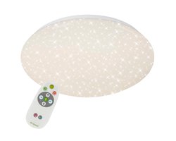 Briloner Leuchten VERB - plafonnière dimbaar - plafondlamp - incl. afstandsbediening - kleurtemperatuurregeling - LED - 15 Watt - 1300 Lumen - Ø 29,3 cm - wit